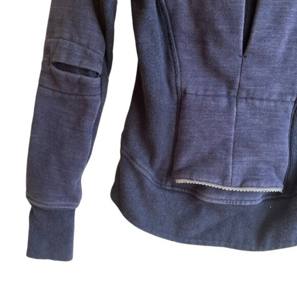 Lululemon Cycling / Biking Scuba Hoodie Size 2 Blue Special Edition - Picture 8 of 15